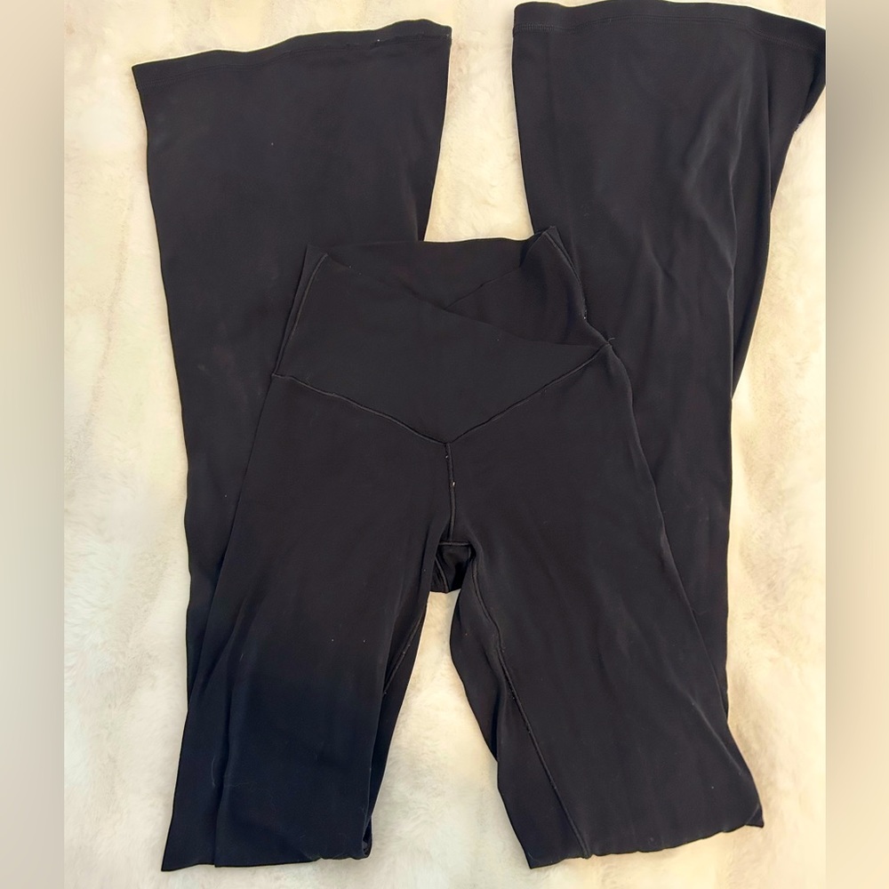 AERIE Crossover High-Waisted Flare Leggings